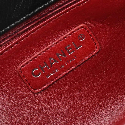Chanel Black Lambskin CC Flap Handbag