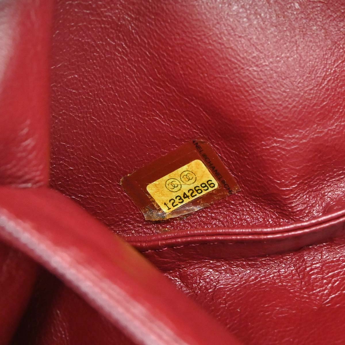 Chanel Black Lambskin CC Flap Handbag