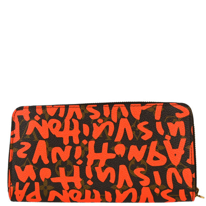 Louis Vuitton Orange Monogram Graffiti Zippy Wallet M93711