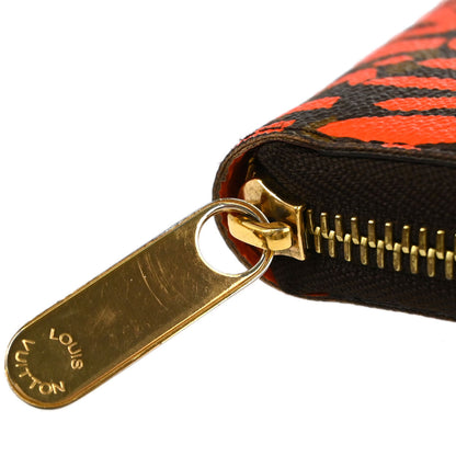 Louis Vuitton Orange Monogram Graffiti Zippy Wallet M93711