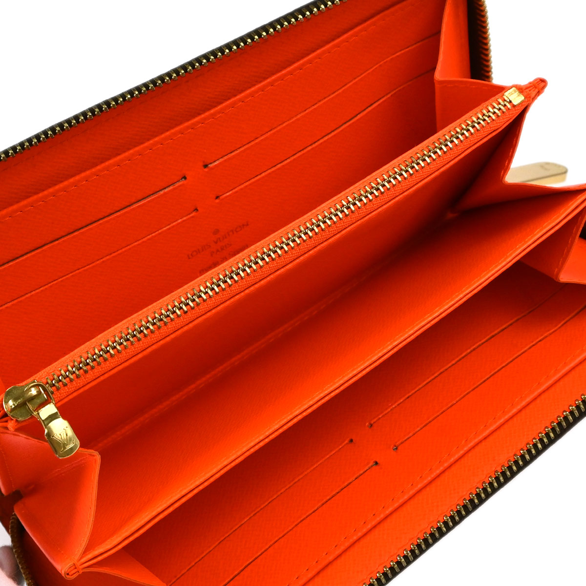 Louis Vuitton Orange Monogram Graffiti Zippy Wallet M93711