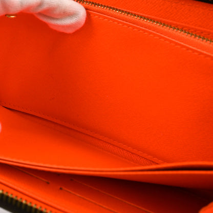Louis Vuitton Orange Monogram Graffiti Zippy Wallet M93711