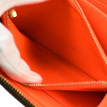 Louis Vuitton Orange Monogram Graffiti Zippy Wallet M93711