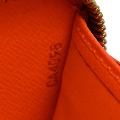 Louis Vuitton Orange Monogram Graffiti Zippy Wallet M93711