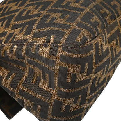 Fendi Brown Canvas Zucca Mamma Baguette Handbag