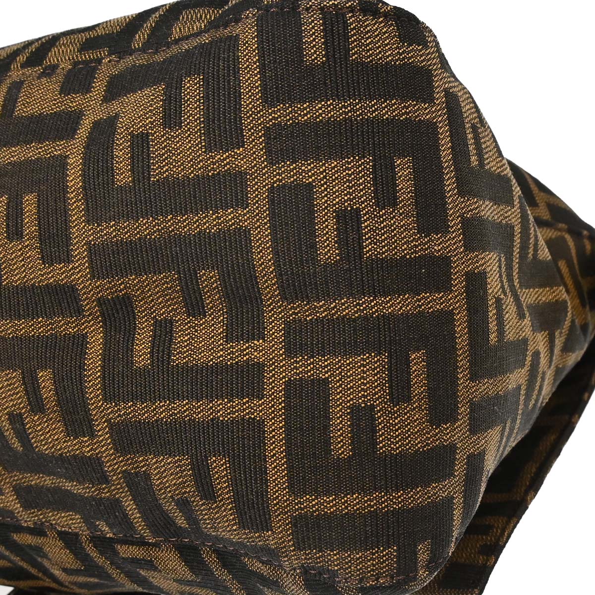 Fendi Brown Canvas Zucca Mamma Baguette Handbag