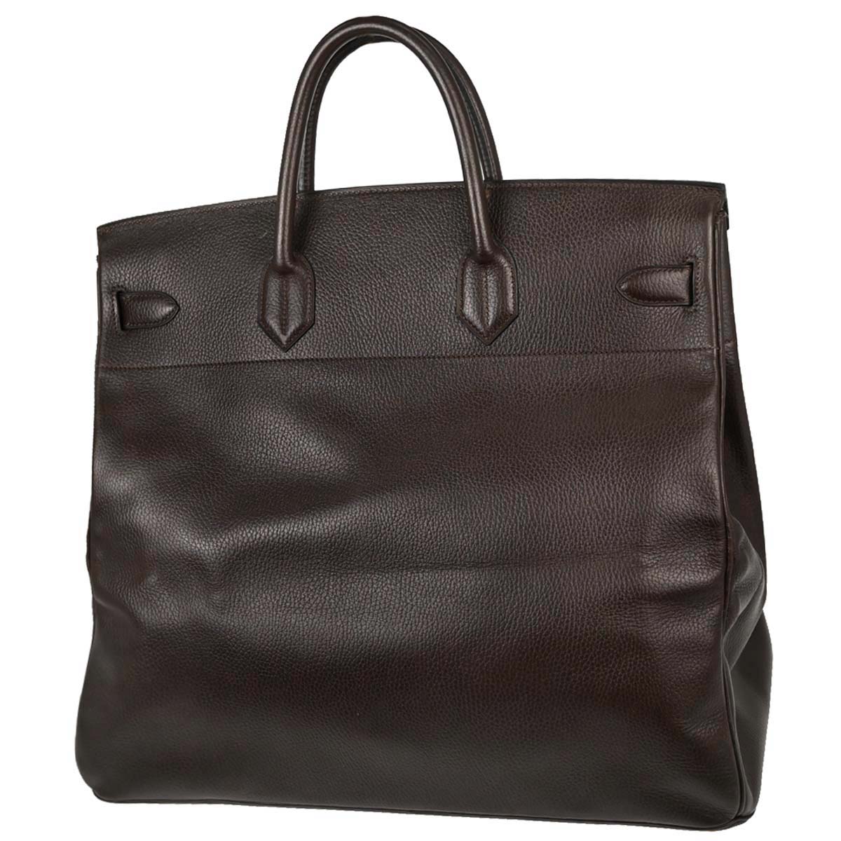 Hermes Chocolat Ardennes HAC Haut a Courroies 45 Handbag