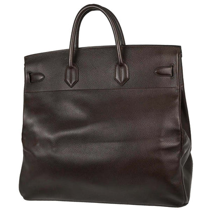 Hermes Chocolat Ardennes HAC Haut a Courroies 45 Handbag