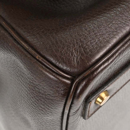 Hermes Chocolat Ardennes HAC Haut a Courroies 45 Handbag
