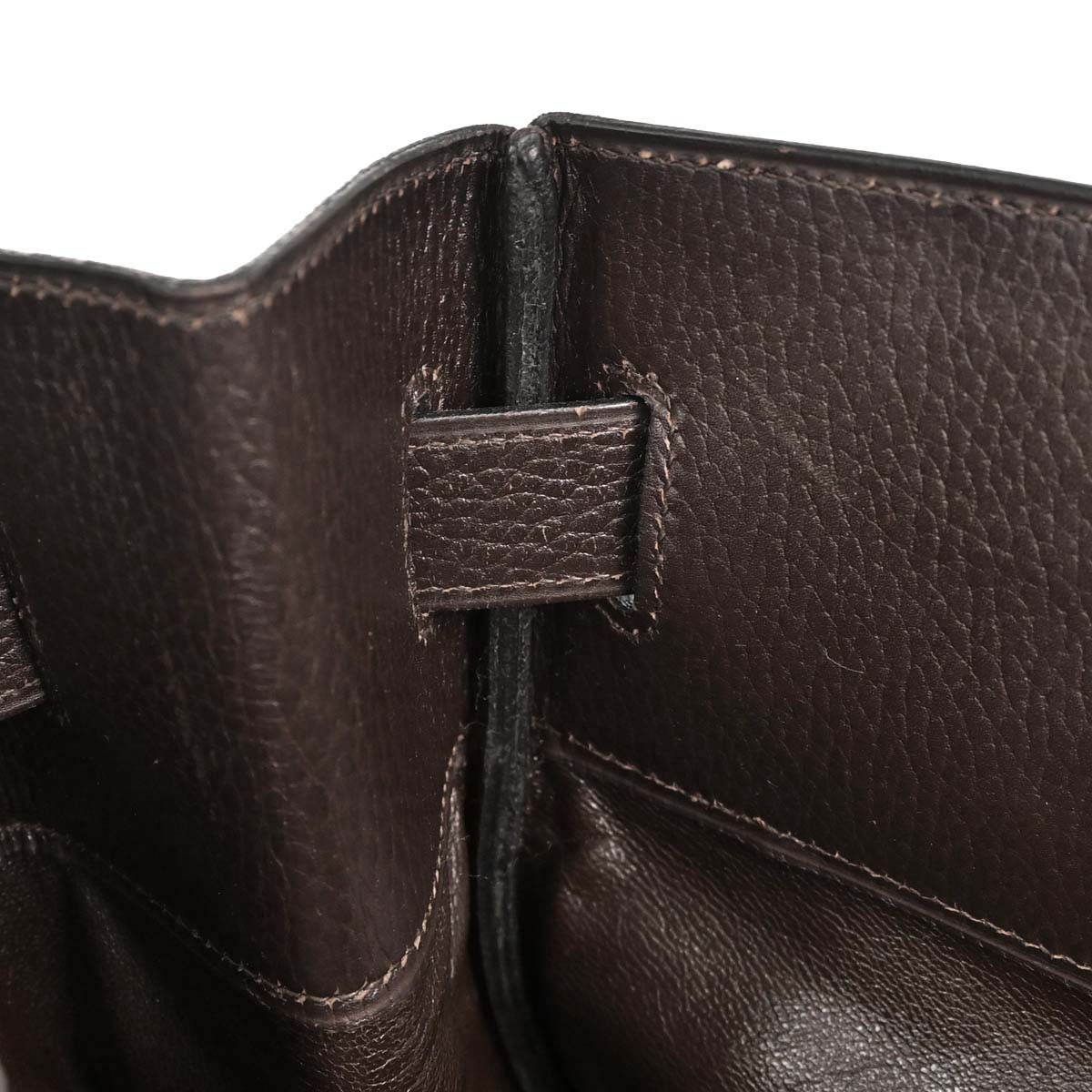 Hermes Chocolat Ardennes HAC Haut a Courroies 45 Handbag