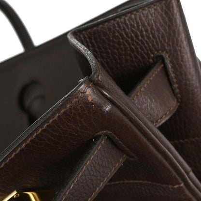 Hermes Chocolat Ardennes HAC Haut a Courroies 45 Handbag