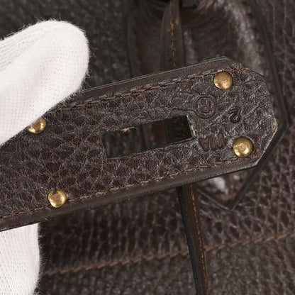 Hermes Chocolat Ardennes HAC Haut a Courroies 45 Handbag