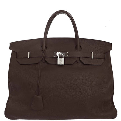 Hermes Cacao Togo Birkin 50 Handbag