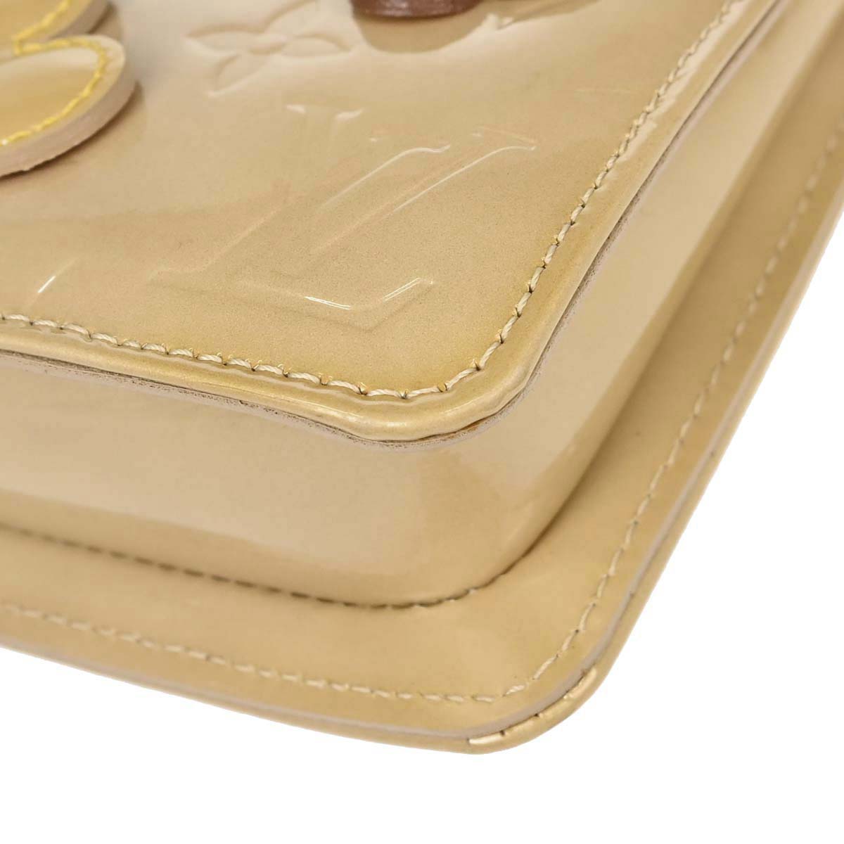 Louis Vuitton Beige Vernis Flower Lexington Handbag M92246