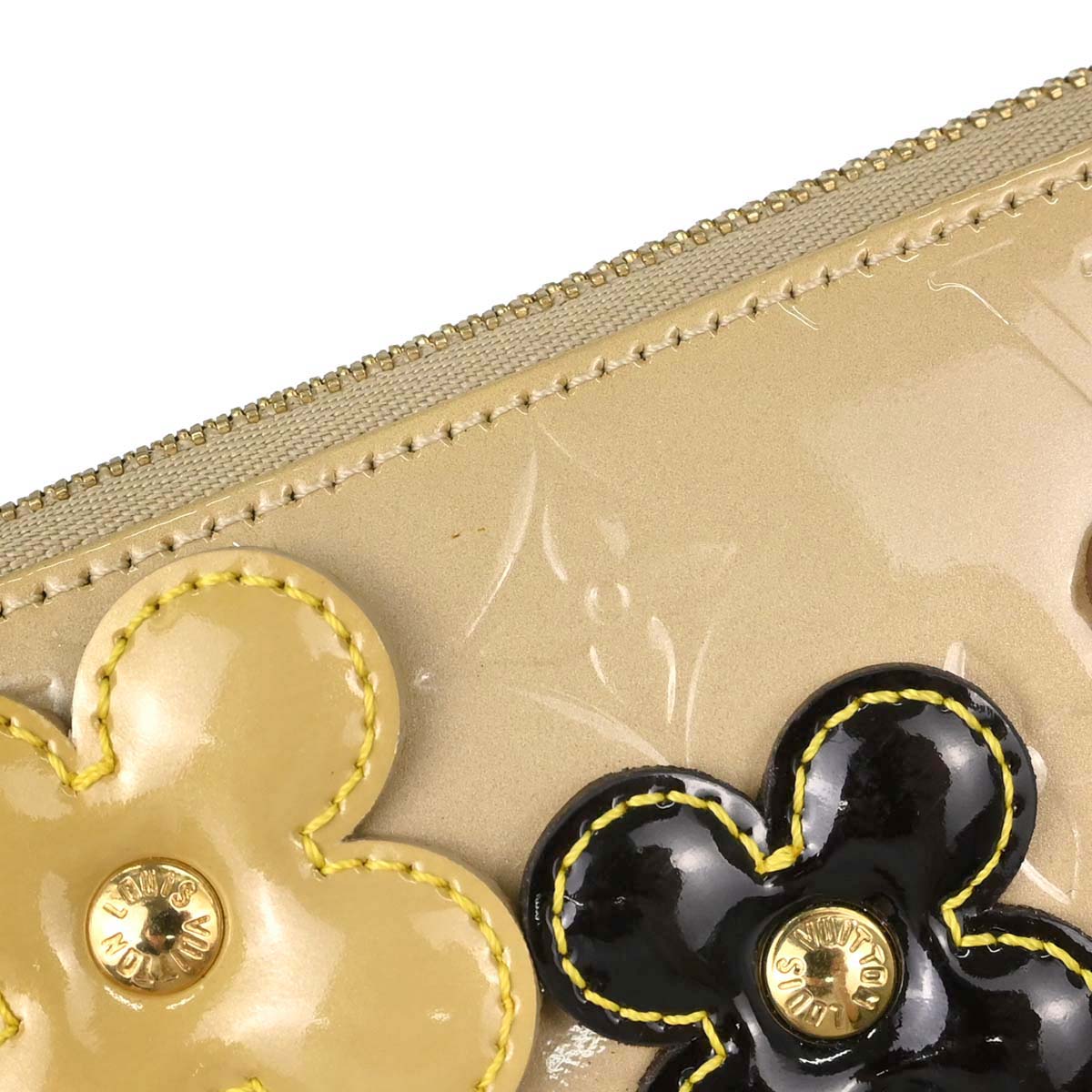 Louis Vuitton Beige Vernis Flower Lexington Handbag M92246