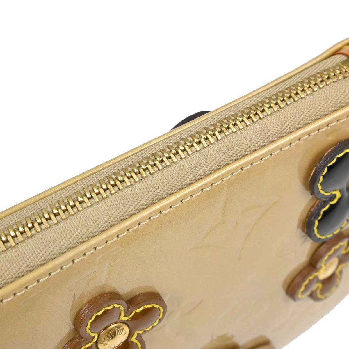 Louis Vuitton Beige Vernis Flower Lexington Handbag M92246