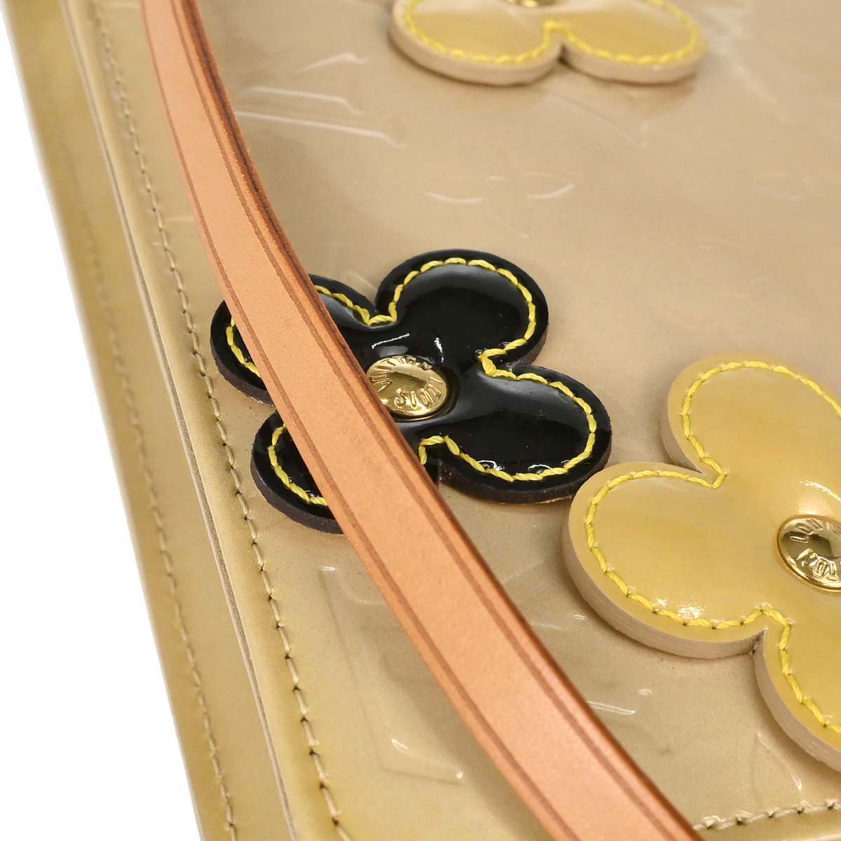 Louis Vuitton Beige Vernis Flower Lexington Handbag M92246