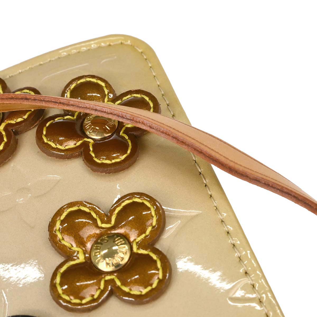 Louis Vuitton Beige Vernis Flower Lexington Handbag M92246