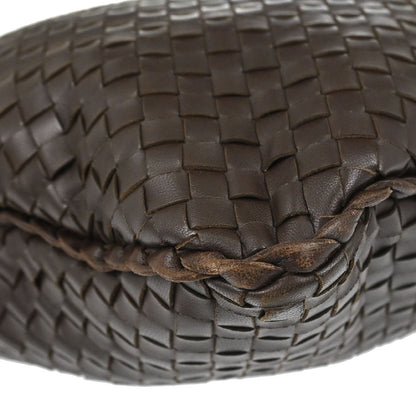 Bottega Veneta Brown Lambskin Intrecciato Hobo Handbag