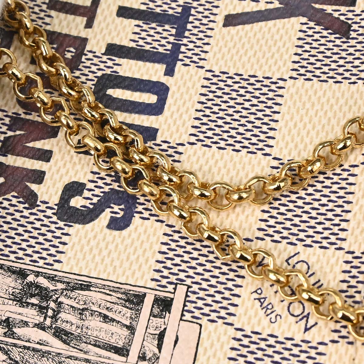 Louis Vuitton Damier Azur Pochette Milla MM Handbag N63090