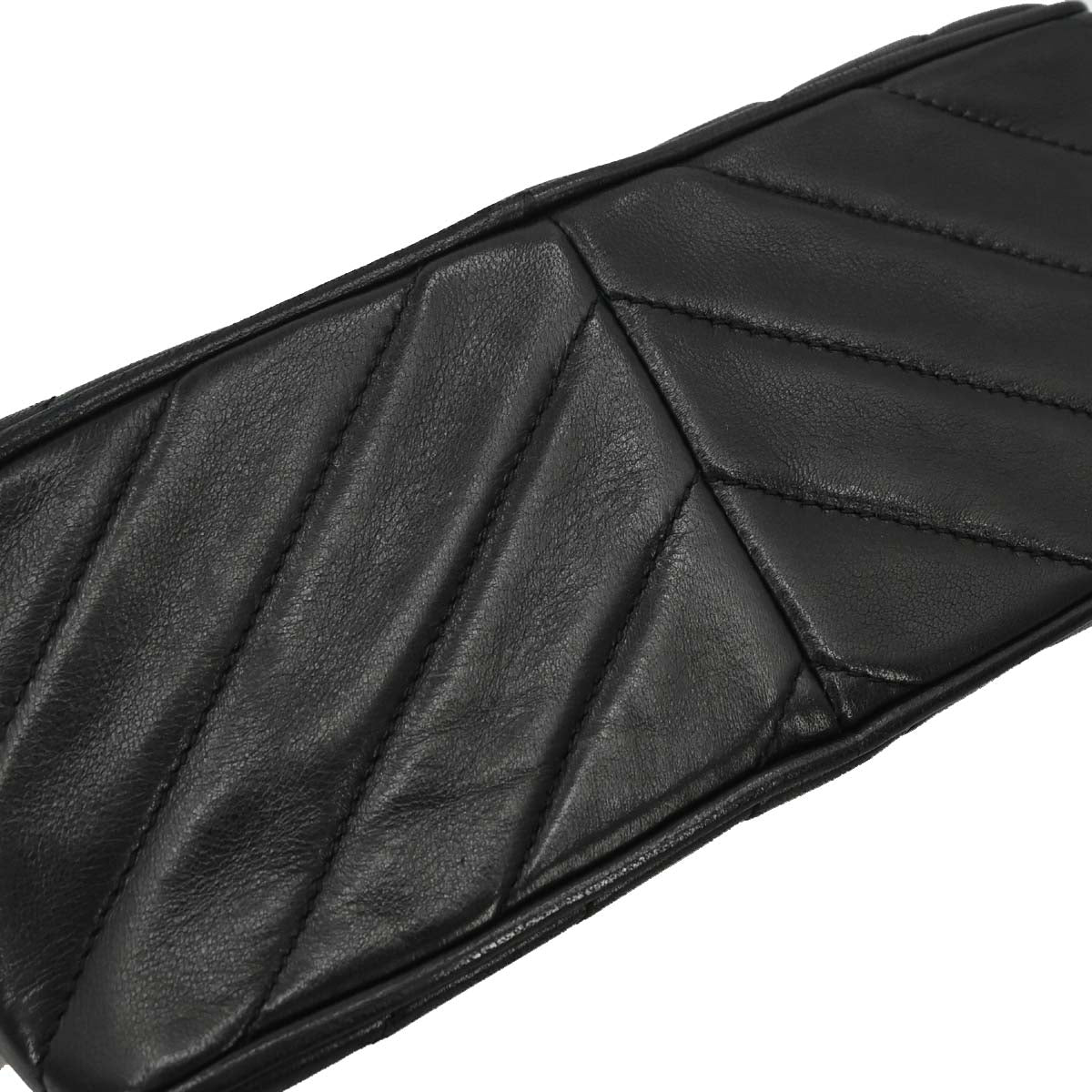 Chanel Black Lambskin Camera Bag Mini