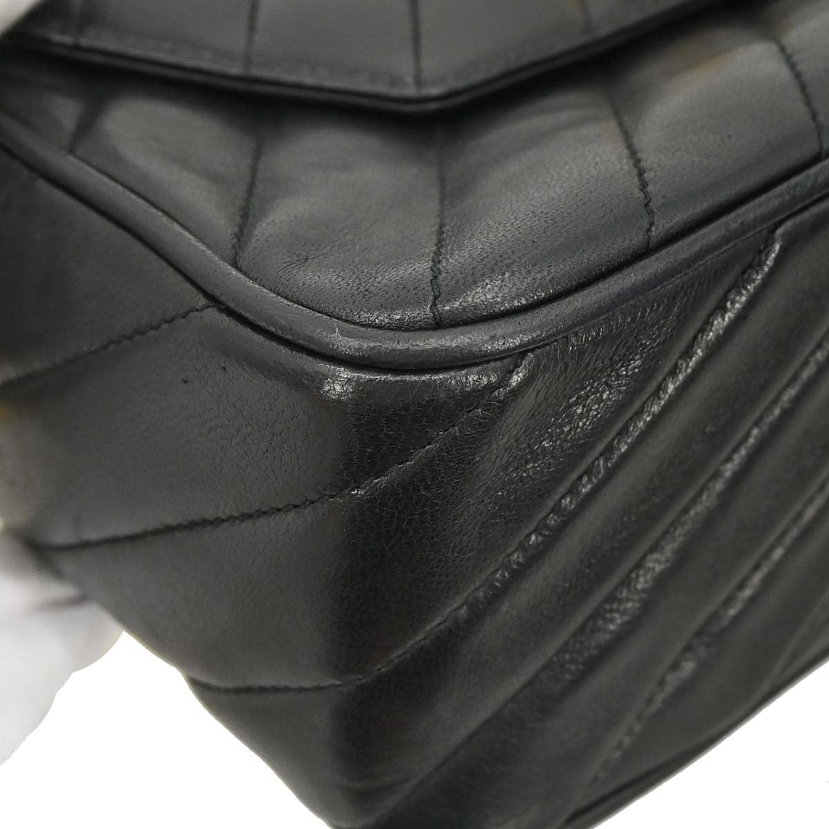 Chanel Black Lambskin Camera Bag Mini