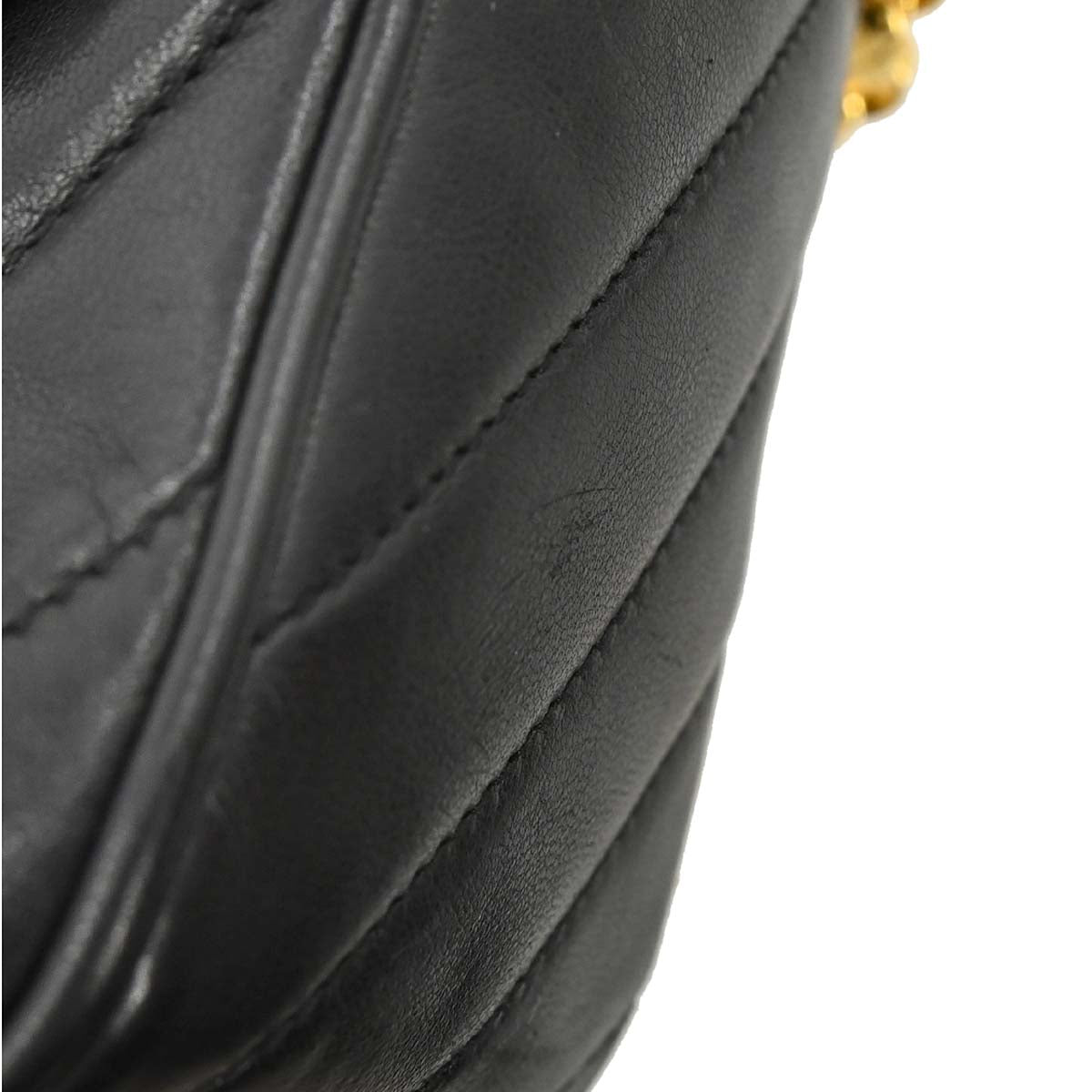 Chanel Black Lambskin Camera Bag Mini