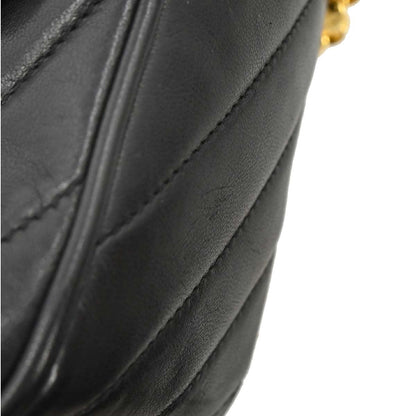 Chanel Black Lambskin Camera Bag Mini