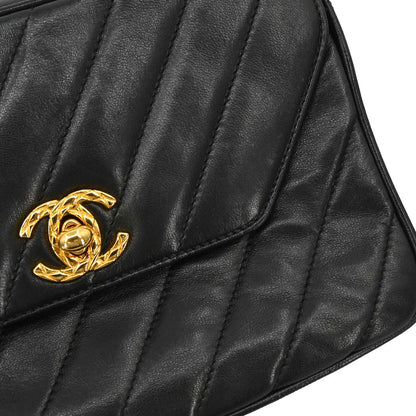 Chanel Black Lambskin Camera Bag Mini