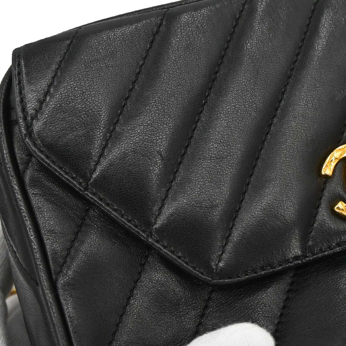 Chanel Black Lambskin Camera Bag Mini