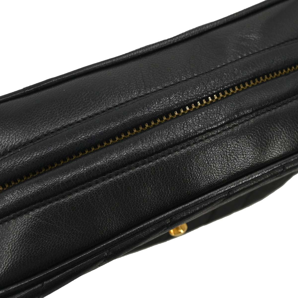 Chanel Black Lambskin Camera Bag Mini