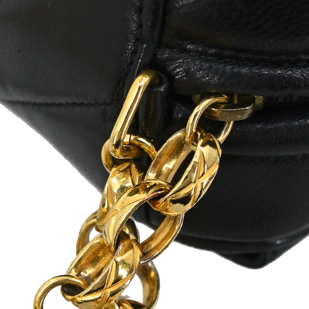 Chanel Black Lambskin Camera Bag Mini