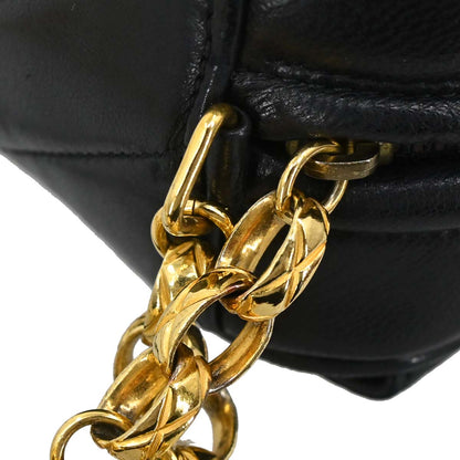 Chanel Black Lambskin Camera Bag Mini