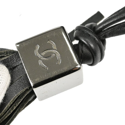 Chanel 2001-2003 Black Calfskin Choco Bar Wild Stitch Fringe Tote Handbag