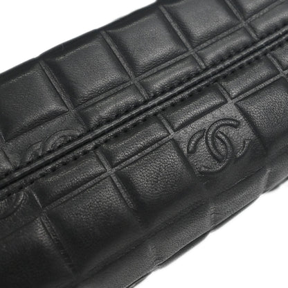 Chanel Black Lambskin Choco Bar Handbag