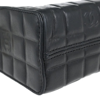 Chanel Black Lambskin Choco Bar Handbag