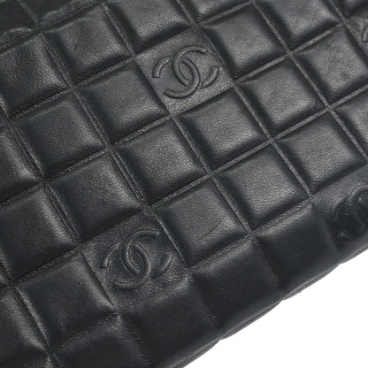 Chanel Black Lambskin Choco Bar Handbag