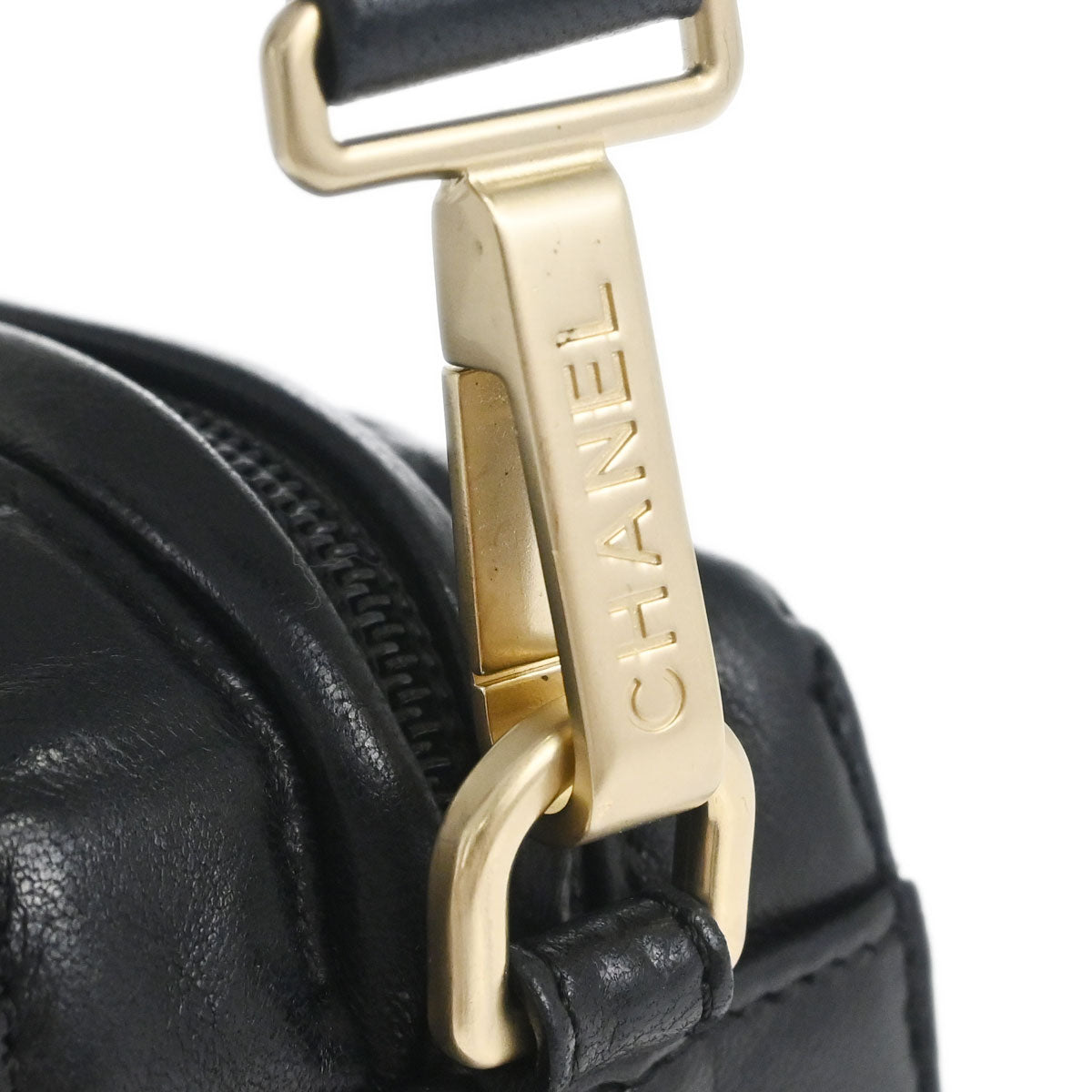 Chanel Black Lambskin Choco Bar Handbag