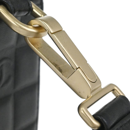 Chanel Black Lambskin Choco Bar Handbag