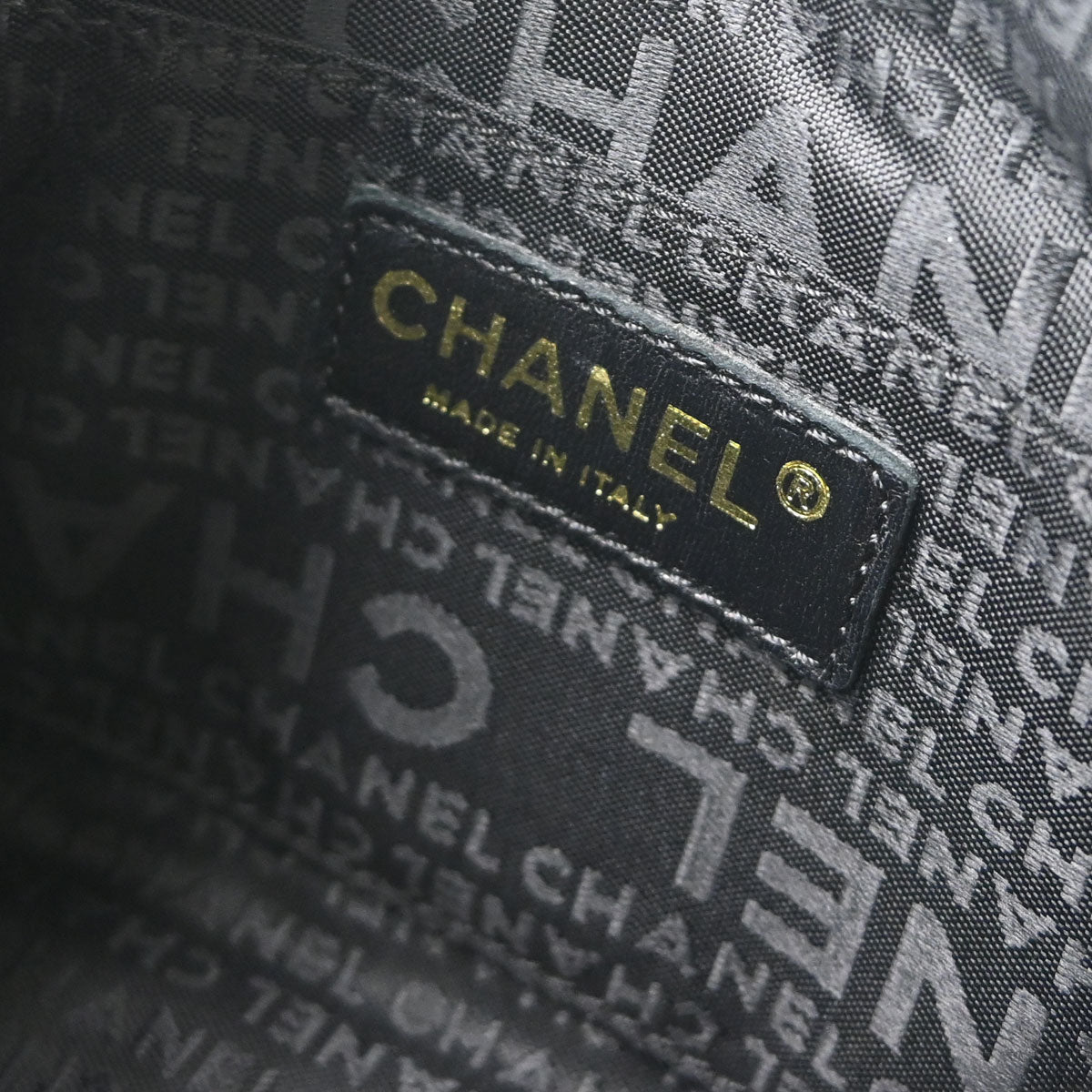 Chanel Black Lambskin Choco Bar Handbag