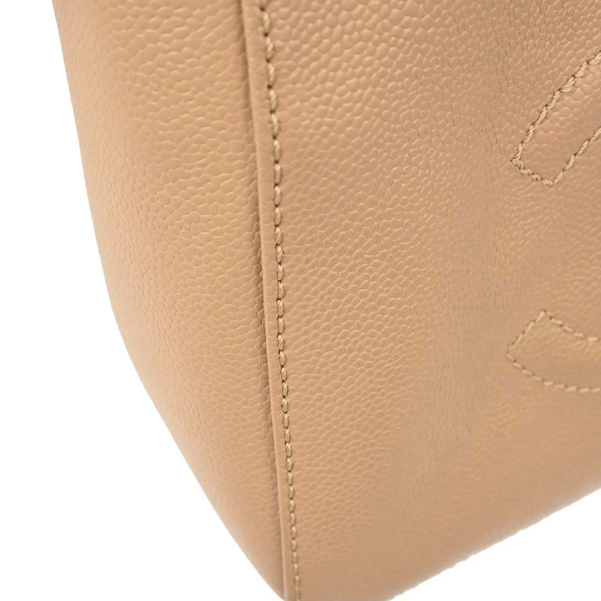 Chanel 2005-2006 Beige Caviar 2way Shoulder Handbag