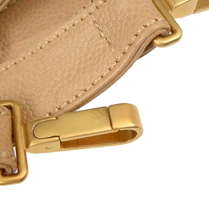 Chanel 2005-2006 Beige Caviar 2way Shoulder Handbag