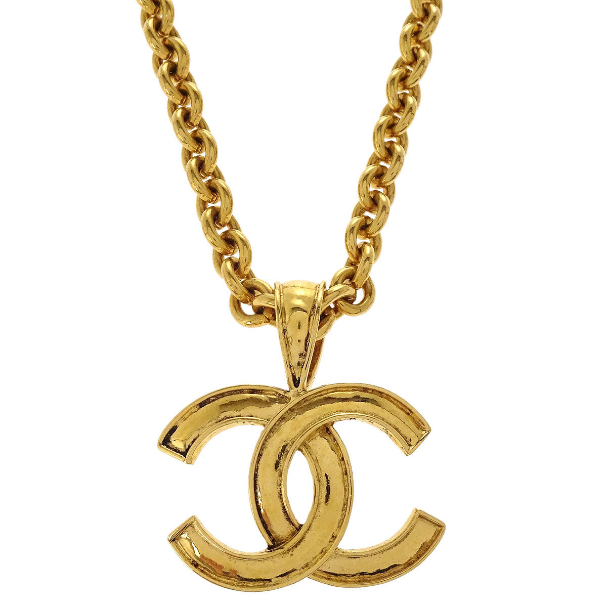Chanel Gold CC Pendant Necklace 94P