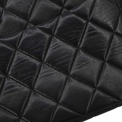 Chanel Black Lambskin Chain Tote Shoulder Bag