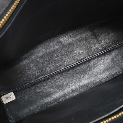 Chanel Black Lambskin Chain Tote Shoulder Bag