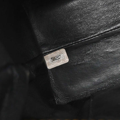 Chanel Black Lambskin Chain Tote Shoulder Bag