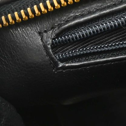 Chanel Black Lambskin Chain Tote Shoulder Bag