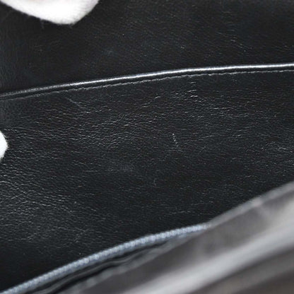 Chanel Black Lambskin Chain Tote Shoulder Bag