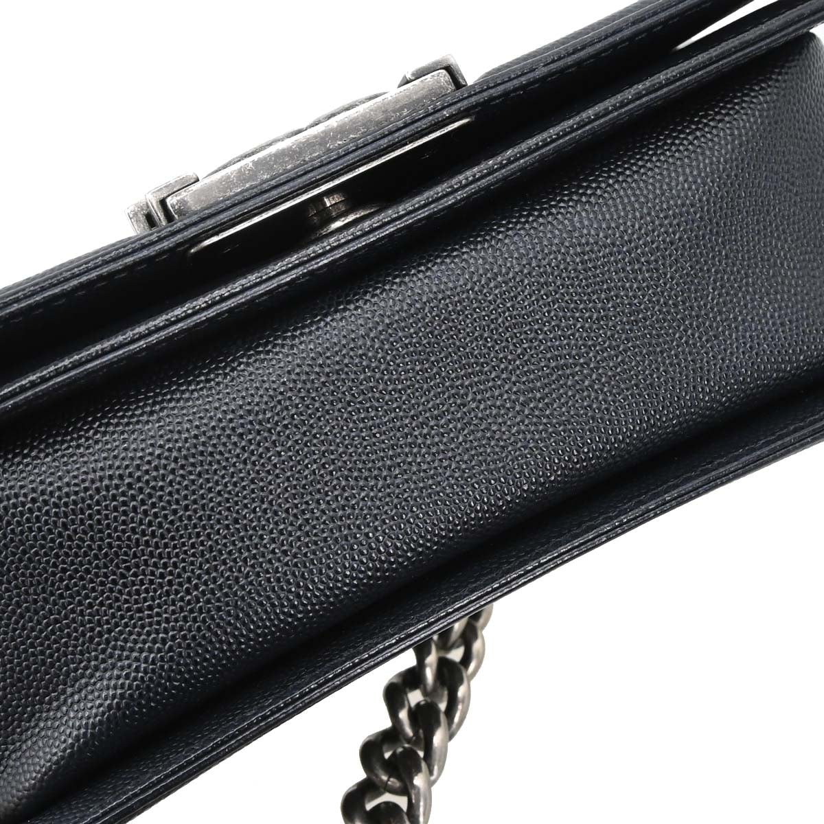 Boy Chanel Black Caviar Skin Small Chain Shoulder Bag