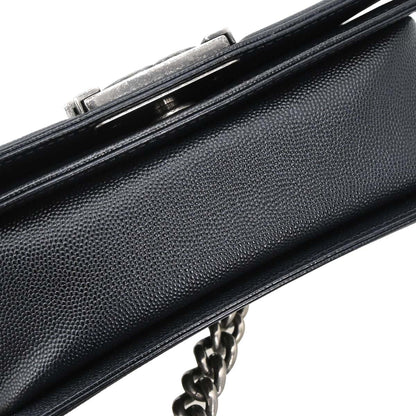 Boy Chanel Black Caviar Skin Small Chain Shoulder Bag